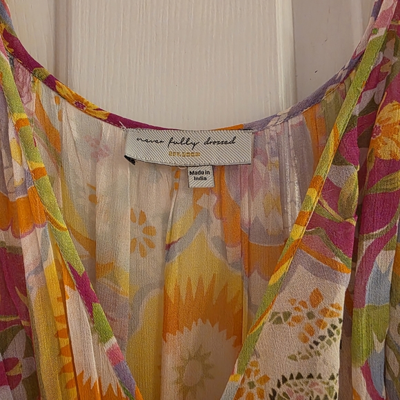 Never Fully Dressed Colorful Bohemian Long Sleeve Dress - Picture 4 of 9